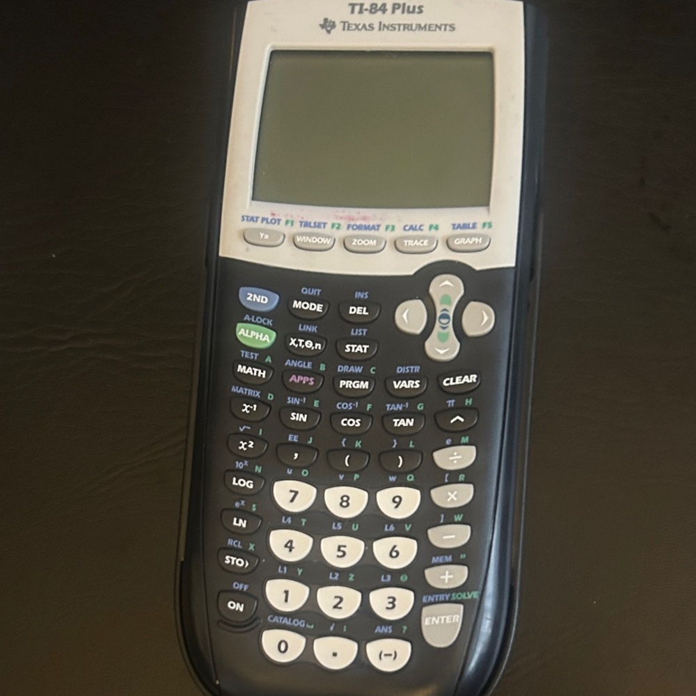 Texas Instruments TI-84 Plus Graphing Calculator - Black and White